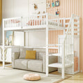 Letto a soppalco Azkoeesy, 90 × 200 cm, Bianco, singolo, con contenitore, con rete a doghe, metallo, per camera da letto