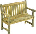 BrackenStyle Darwin Panca da giardino, 2 posti, 120 × 92 × 61 cm, pino trattato, finitura Naturale