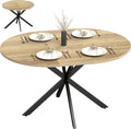 HOMCOM Tavolo da pranzo, allungabile, 135 cm, Naturale, legno, per sala da pranzo e cucina