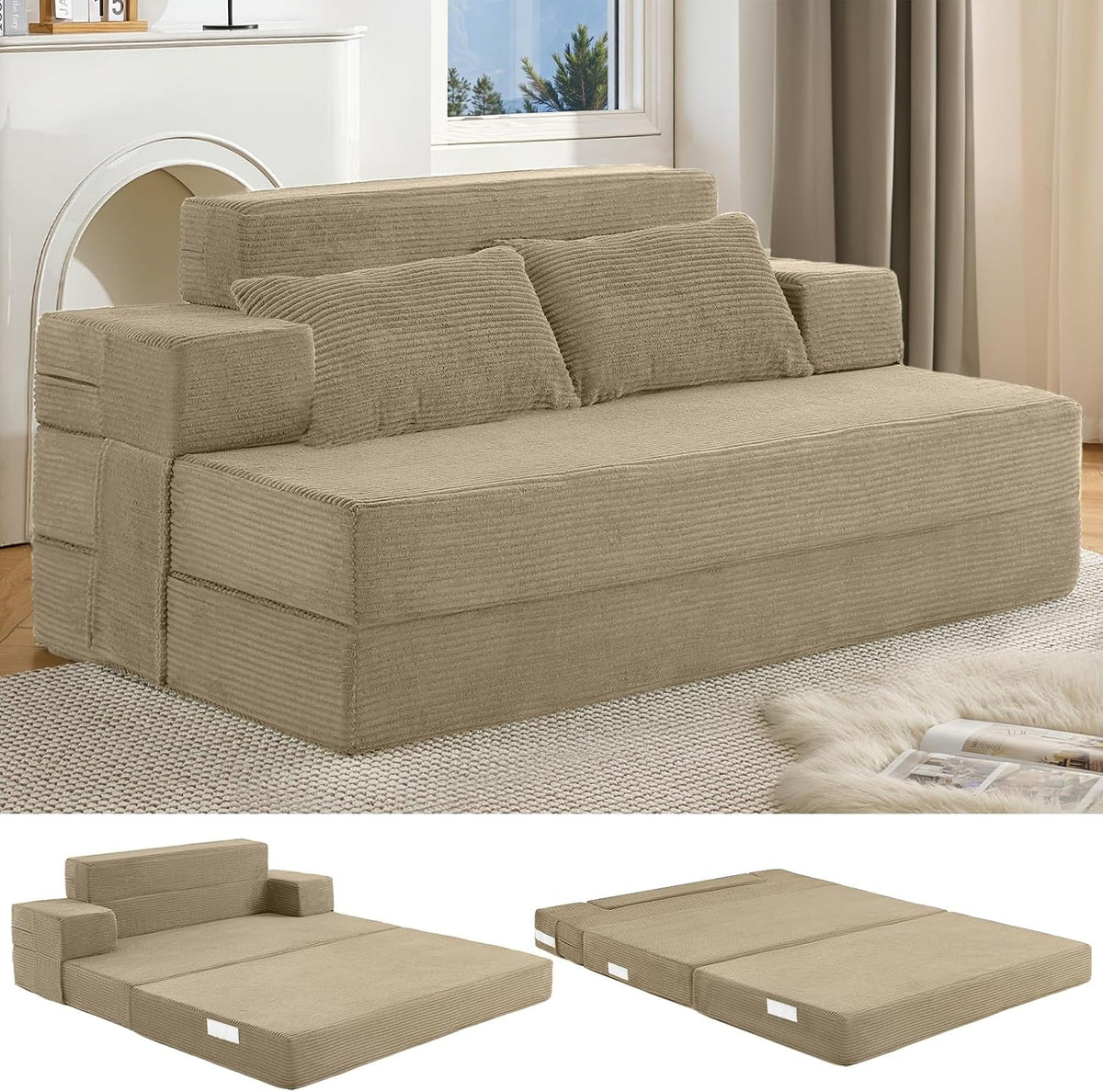 Brandina pieghevole Fantico, 3 in 1, per camera da letto