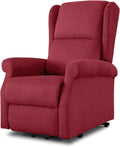 Poltrona reclinabile EVERGREENWEB MATERASSI & BEDS, con braccioli, Rosso, tessuto, alzapersona, ergonomica, per soggiorno