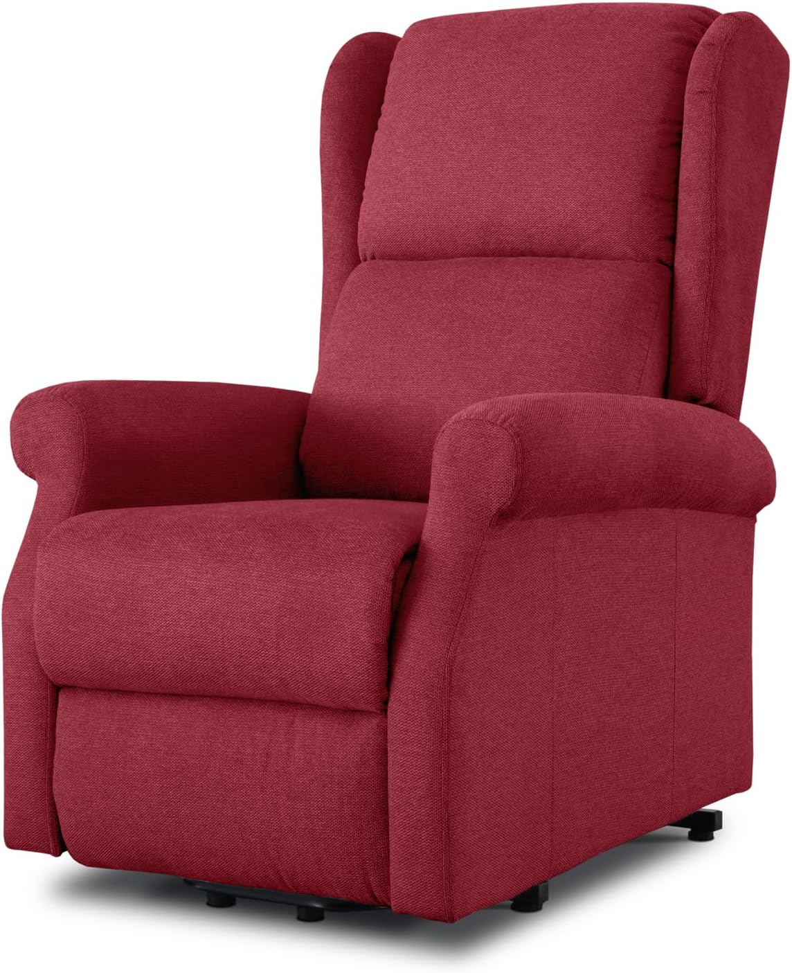 Poltrona reclinabile EVERGREENWEB MATERASSI & BEDS, con braccioli, Rosso, tessuto, alzapersona, ergonomica, per soggiorno