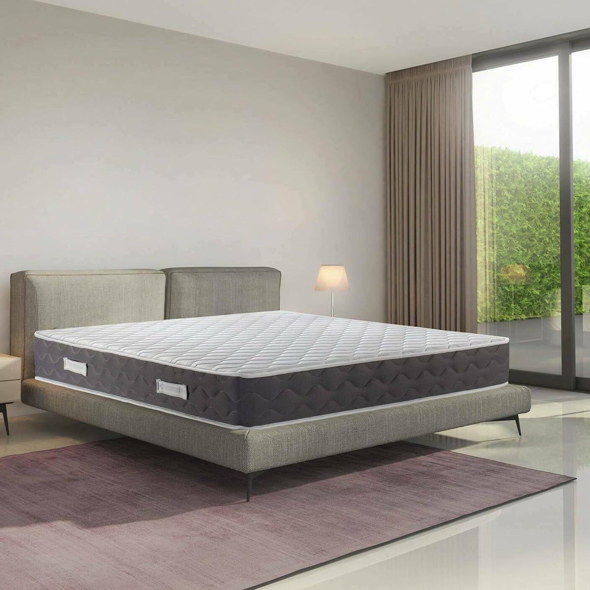 Materasso Talamo Italia, 160 cm, matrimoniale, memory foam, ergonomico, per camera da letto
