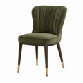 Sedia in legno con seduta beige in tessuto