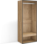 Armadio guardaroba Skraut Home, 60 × 145 × 35 cm, Rovere, legno, per camera da letto