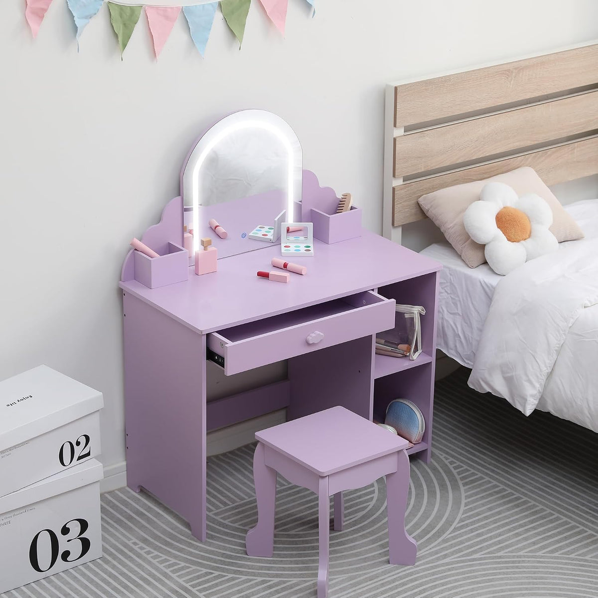 GarveeHome Specchio, 2 in 1, MDF