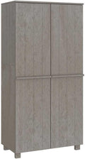 Armadio, HAMAR 180, 89 × 50 × 180 cm, Grigio chiaro, legno