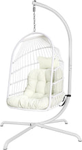 Sedia sospesa Chihee, rattan, per giardino e terrazzo