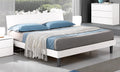 Letto Arredo Stock, rifinito, 170 × 193 × 87 cm, matrimoniale, Bianco, metallo, per camera da letto
