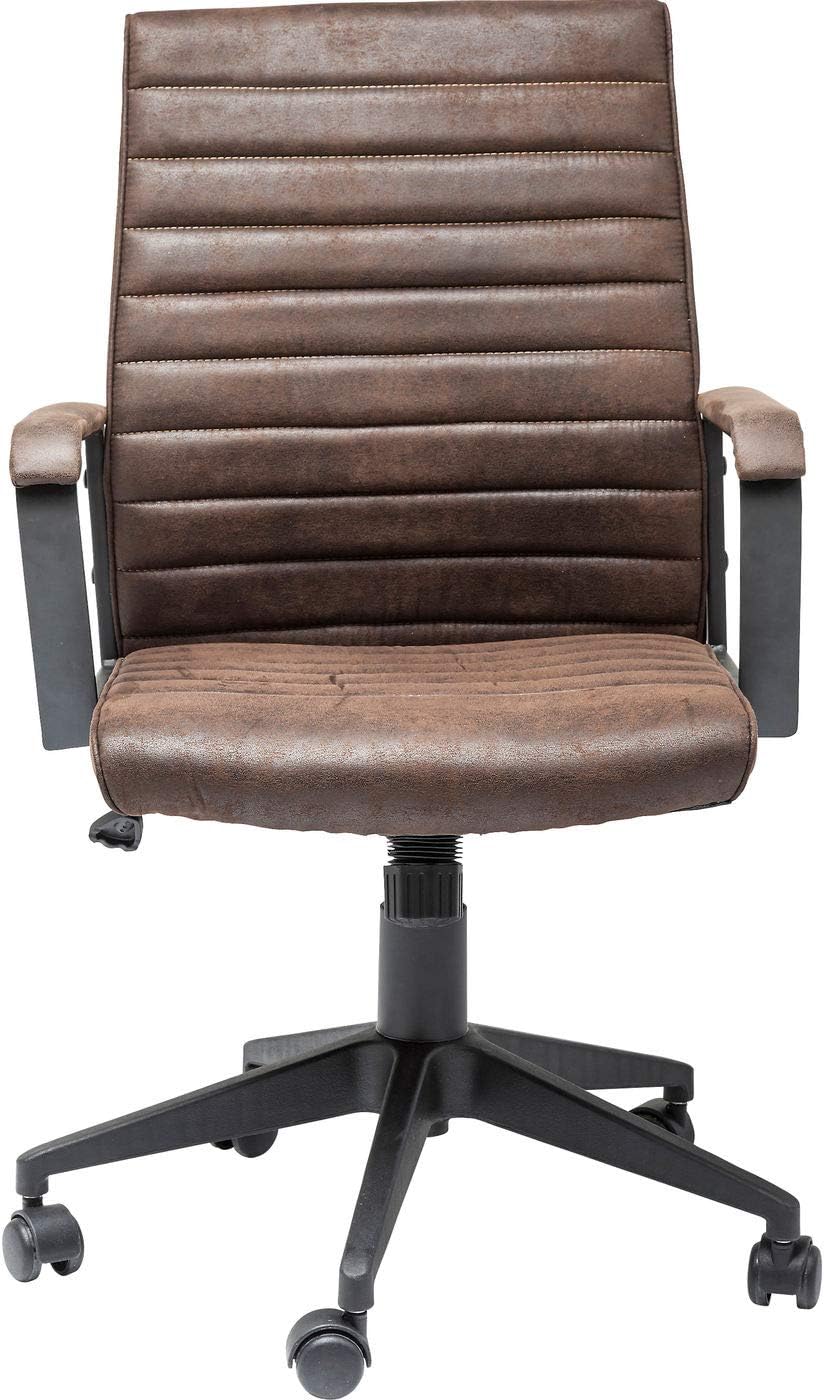 Sedia da ufficio KARE, Marrone, 109X59X62Cm, con molla a gas, regolabile, con braccioli, per ufficio