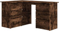 vidaXL Scrivania, Rovere, 145 × 100 × 76 cm, legno, per ufficio