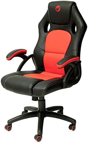 NACON Sedia gaming, altezza regolabile, braccioli imbottiti, portata massima 120 kg