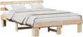 vidaXL Struttura letto, Naturale, 160 × 200 cm, legno massello, per camera da letto