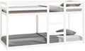 Letto a castello, Bianco, 80 × 200 cm, legno massello, per camera da letto