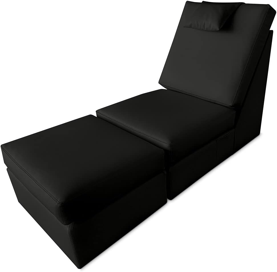 Sedia DUÉRMETE ONLINE, Nero, pelle