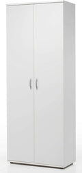 Scarpiera AVANTI TRENDSTORE, 70 × 176 × 34 cm, 2 ante, 5 ripiani, Bianco, legno