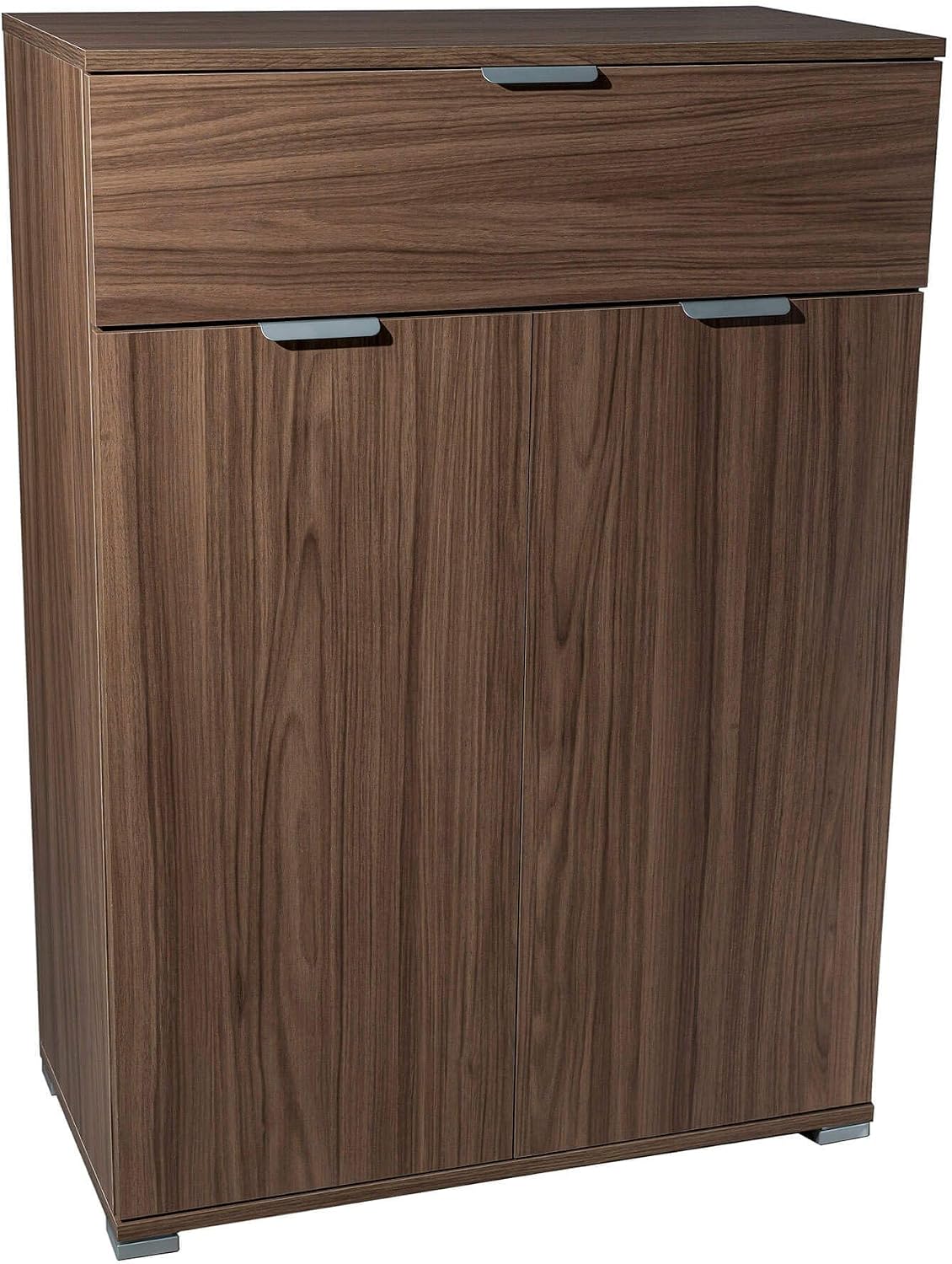 milani home Armadietto, 75 × 38 × 112 cm, Marrone, 2 ante, legno