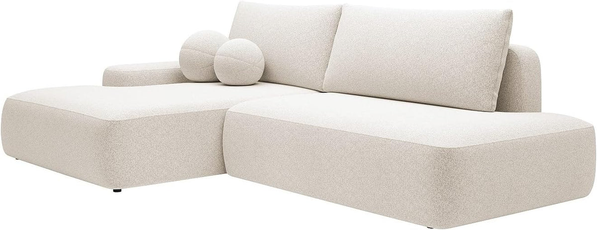 Divano letto Vente-unique, DAVISO, 276 × 164 × 87cm, Beige, tessuto, per soggiorno