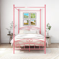 Struttura letto ARFARLY, matrimoniale, Rosa, 120 × 200 cm, metallo, per camera da letto