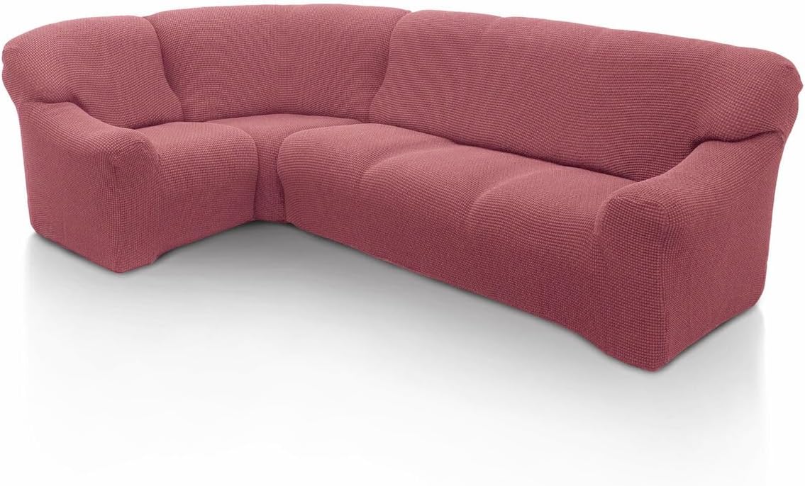 Fodera copridivano SOFASKINS, 540 cm, Trasparente/Fucsia, per soggiorno