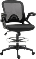 Sedia da ufficio Vinsetto, 126 cm, Nero, con braccioli, per ufficio