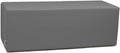 Divano Avalon, 1IM, con poggiapiedi, 120 cm, Grigio, similpelle, per giardino e terrazzo