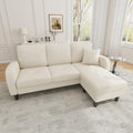 Divano angolare Kuczn, 166 × 118 × 77 cm, 3 posti, con funzione letto, lino, tessuto, per soggiorno