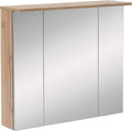 Armadietto a specchio Schildmeyer, 80,5 × 16 × 72,3 cm, Rovere/Naturale, legno