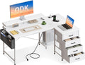 Scrivania ODK, 4 cassetti, 140 × 80cm, tessuto, per ufficio