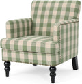 Poltrona Christopher Knight Home, Verde, tessuto, per soggiorno