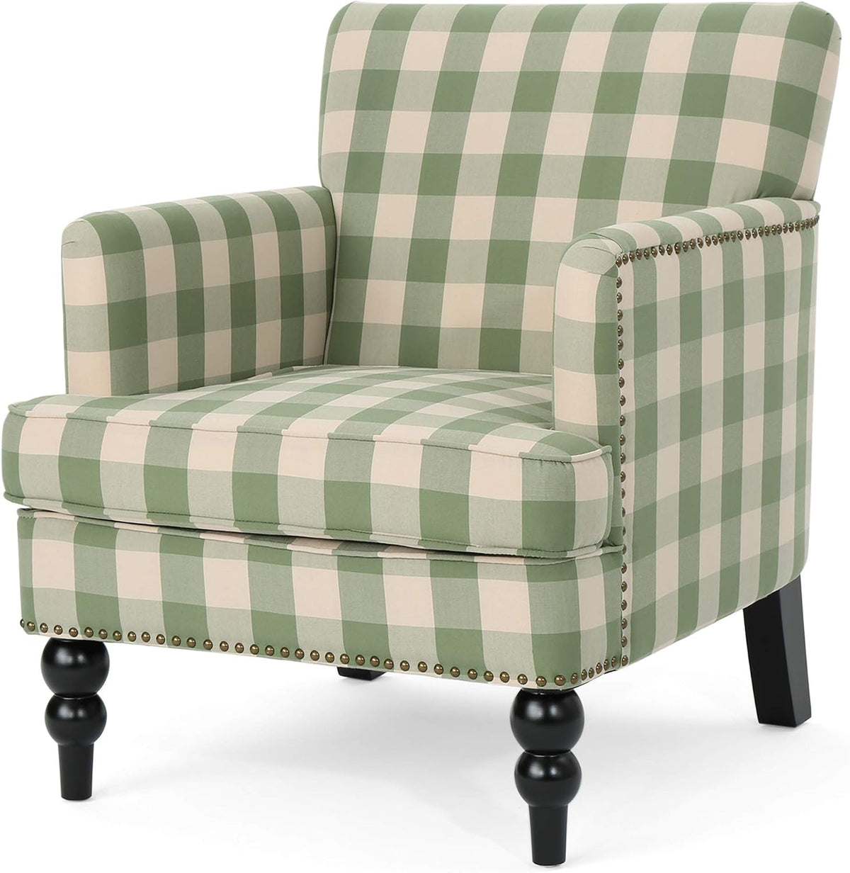 Poltrona Christopher Knight Home, Verde, tessuto, per soggiorno