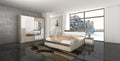 Letto ARREDO DA CASA, CDLI7036, con contenitore, con ante scorrevoli, matrimoniale, Rovere/Bianco, materasso incluso, per camera da letto