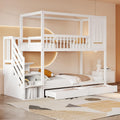Letto a castello Huayz, 90 × 200 cm, matrimoniale, Bianco, legno, per camera da letto