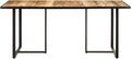 Gecheer Tavolo da pranzo, 180 × 90 × 76 cm, Naturale, legno massello, per sala da pranzo e cucina