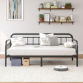 Divano letto HAHRIR, con contenitore, 90 × 190 cm, singolo, Nero, acciaio, metallo, per soggiorno