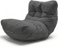 Aiire Poltrona sacco, 100 × 90 × 80 cm, Grigio scuro, tessuto, per soggiorno
