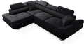 Divano angolare Robin Inspire, 210 × 130 cm, 280 × 200 × 75 cm, Nero, legno, per soggiorno