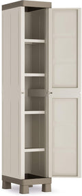 Keter Armadio, regolabile, 4 ripiani, Beige/Tortora, resina