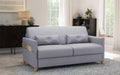 Divano Mondo Sofa Group, 3 posti, Grigio chiaro, legno, tessuto, per soggiorno