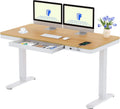 FLEXISPOT Scrivania, 140 × 70 cm, regolabile, con porta USB, per ufficio