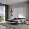Letto a parete Itamoby, 163 × 190 cm, 160 × 190 cm, Bianco, matrimoniale, per camera da letto