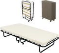 SEDIAOFFICE Brandina pieghevole, 12 doghe, 80 × 190 cm, Bianco, acciaio