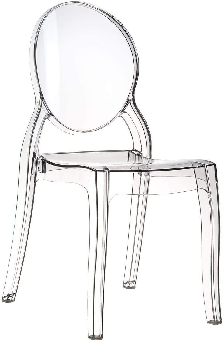 Set di sedie da pranzo KONTE.DESIGN, 42 × 50 × 94 cm, Trasparente, 6 sedie