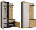 Appendiabiti BDW, 180 × 100 × 35 cm, Rovere/Antracite