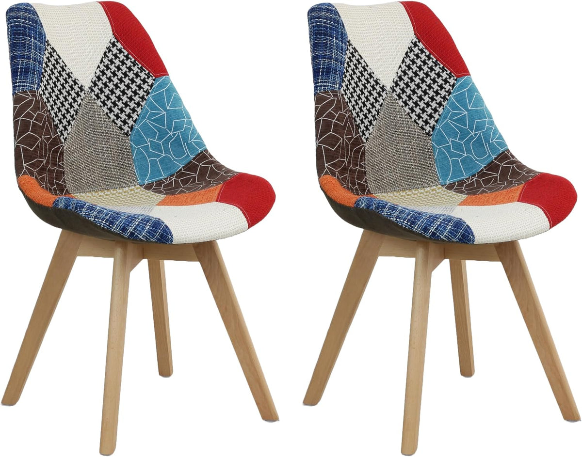 Totò Piccinni Sedia, legno, tessuto, con cuscino, imbottito