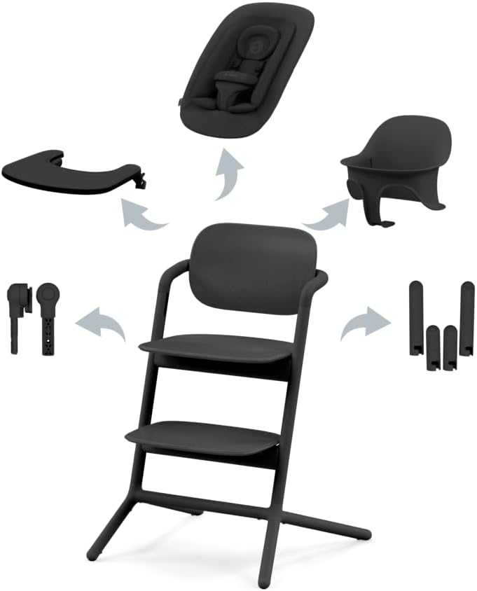 Seggiolone Cybex, Nero, 56 × 54,5 × 81,5 cm, alluminio, plastica, con poggiatesta