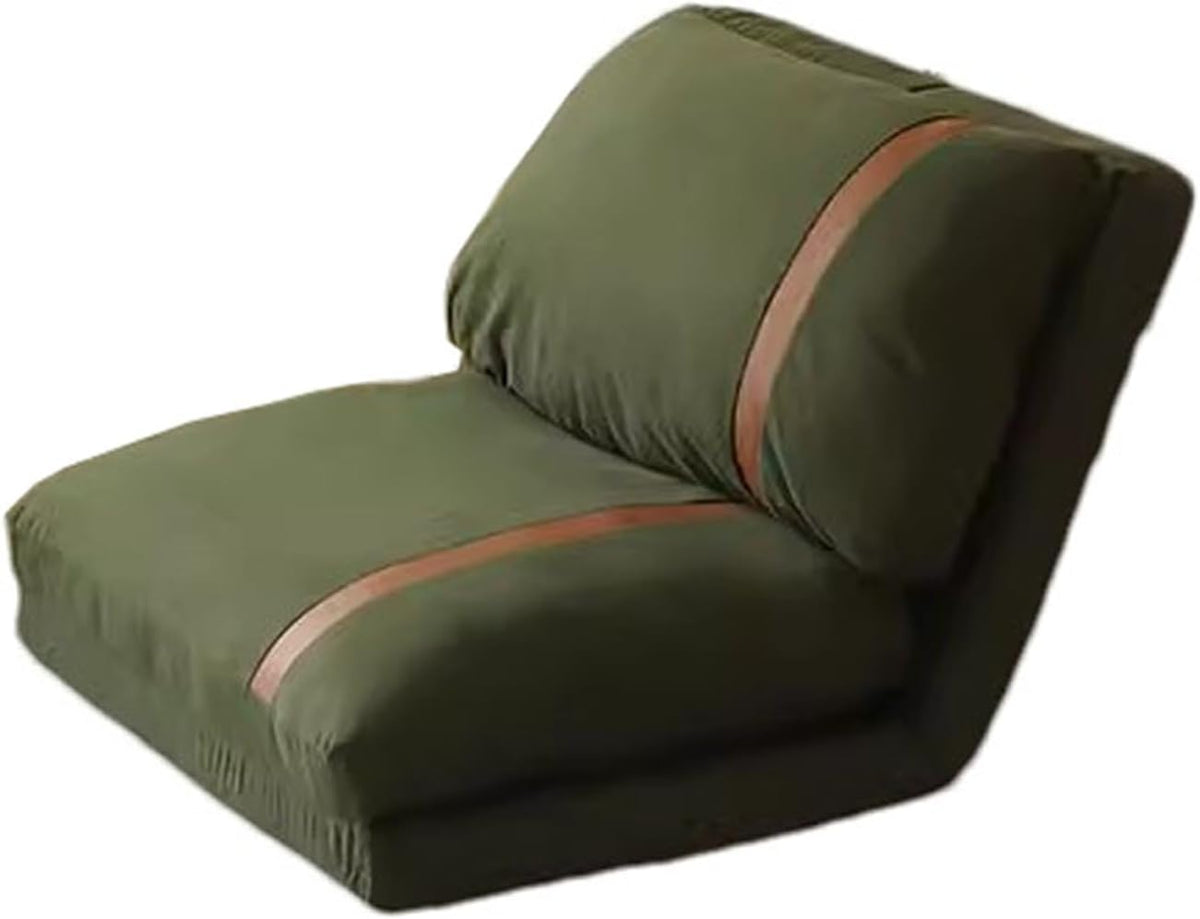 Divano letto Lzyjck, Verde, trasformabile, regolabile, pieghevole, imbottito, misura 27,5 × 35,4, per soggiorno