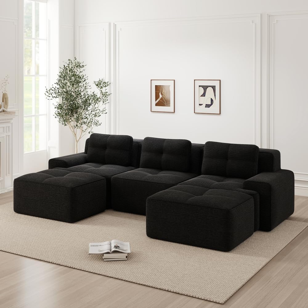 Divano letto I0I&I0I, Beige, 3 posti, velluto, per soggiorno