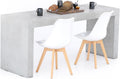 Mobili Fiver Tavolo da pranzo, Grigio, per sala da pranzo e cucina