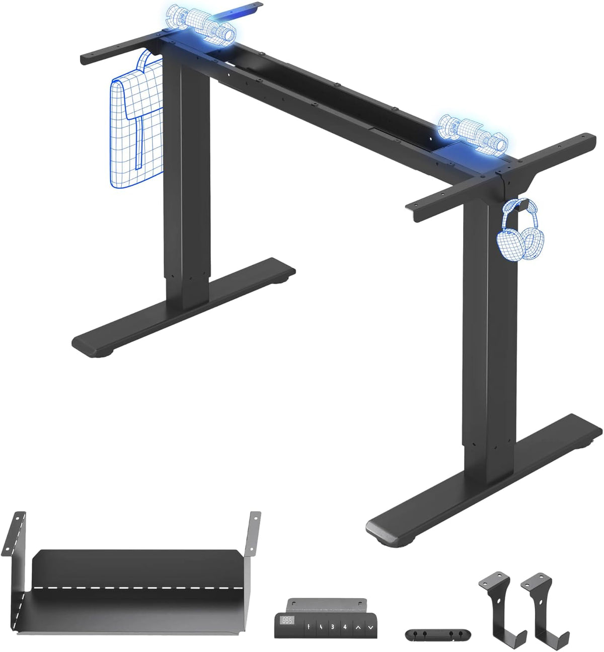 Scrivania FLEXISPOT, FLEXISPOT E1, elettrico, regolabile, per ufficio